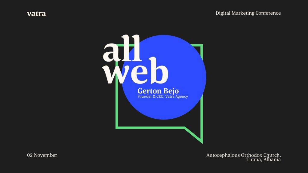رسم بياني لمؤتمر AllWeb للتسويق الرقمي مع جيرتون بيجو، المؤسس والرئيس التنفيذي لوكالة Vatra